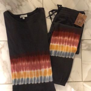 Tie dye lounge set